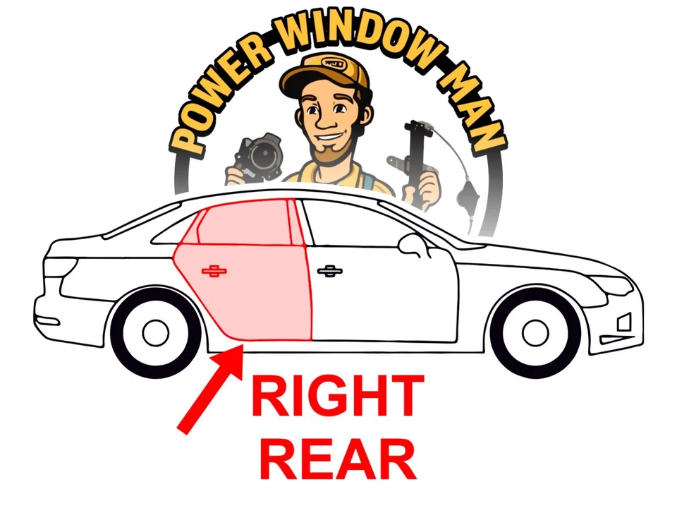 Regulador de ventana trasero derecho OEM NUEVO para Dodge Avenger 08-14 Chrysler Sebring 200 Foto 3 de 4