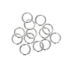 100 pieces, 6mm 18 gauge, Open Jump Rings, Sterling Silver, Jump Rings, 925