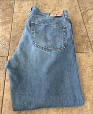 Levis Jeans Mens 38x30 559 Relaxed Straight Blue Denim 38x29.5