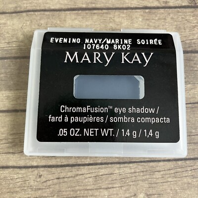 2017 MARY KAY CHROMAFUSION EYE SHADOW EVENING NAVY #107640 .05 OZ. 1.4 GR. NEW