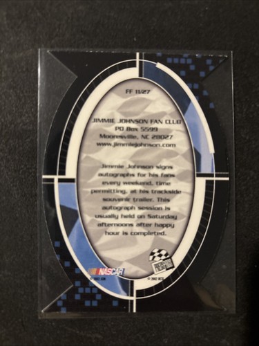 2002 Optima Jimmie Johnson Fan Favorite Die Cut - Picture 2 of 2