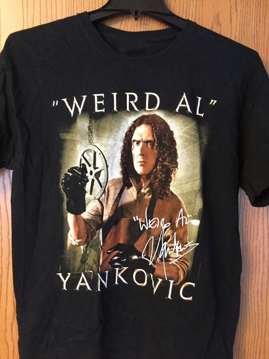 WEIRD AL YANKOVIC 2011ツアーTシャツバンドT TAnvil Vintage Weird Al Yankovic Music Band Cotton Black S-4XL Unisex Tee