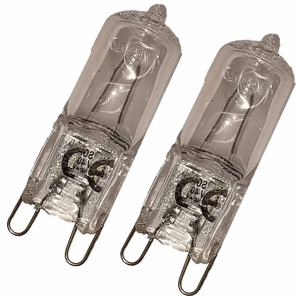 Kit 2 lampadine alogene per forno cappa 40W attacco G9 by Marel Shop®