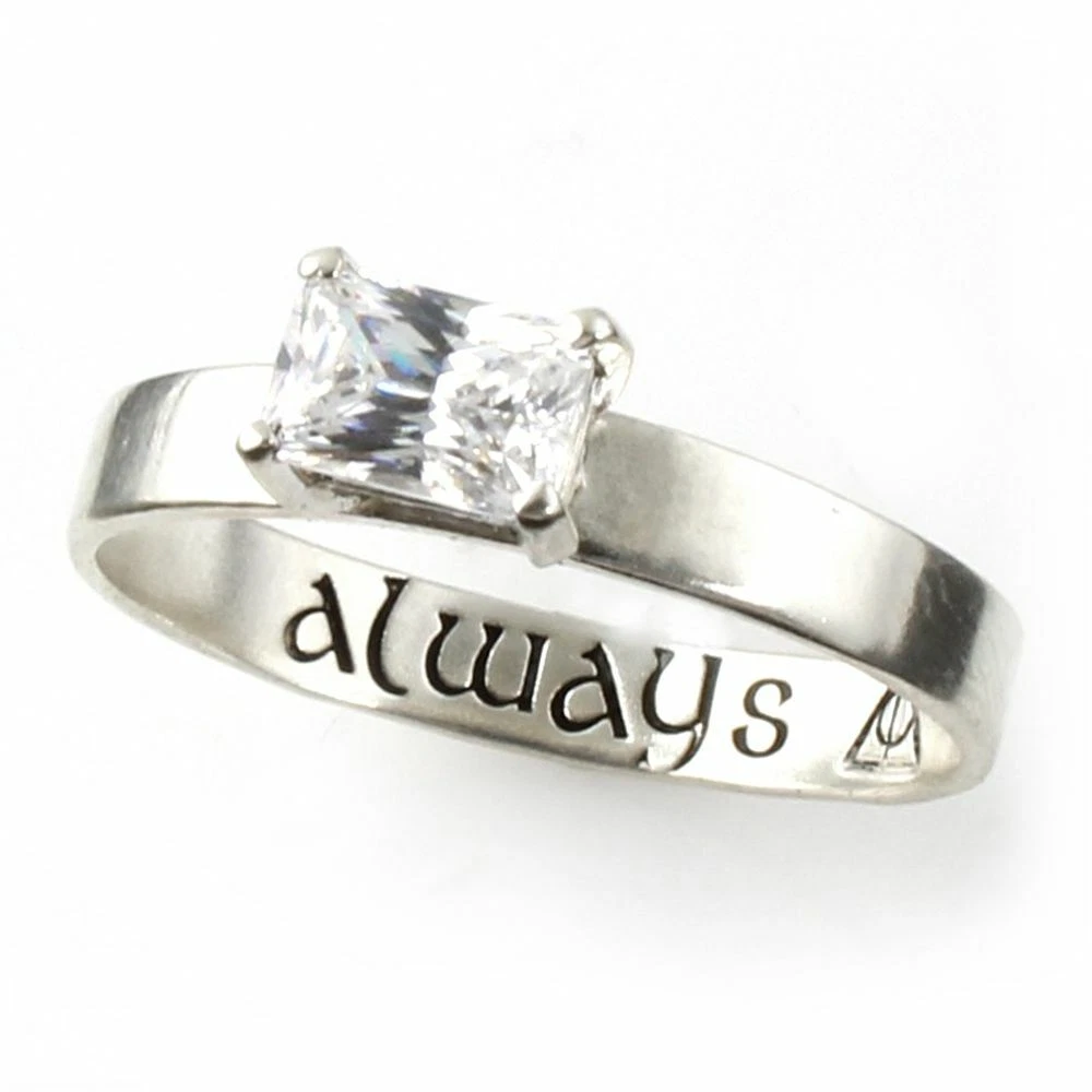 Harry Potter Engagement Rings Always 1.2Ct White CZ 925 Sterling Silver | eBay