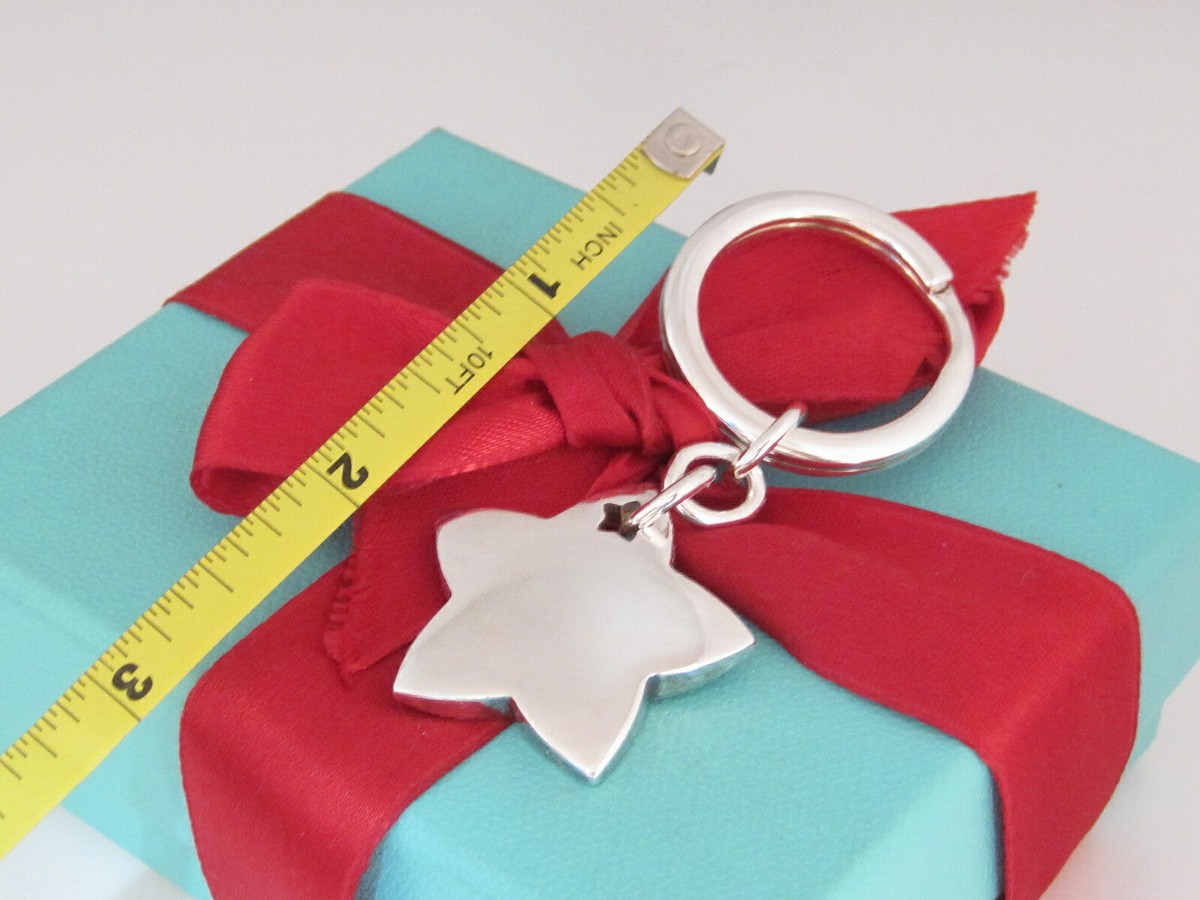 Tiffany & Co Silver Star Keychain Keyring Key Chain Ring | eBay