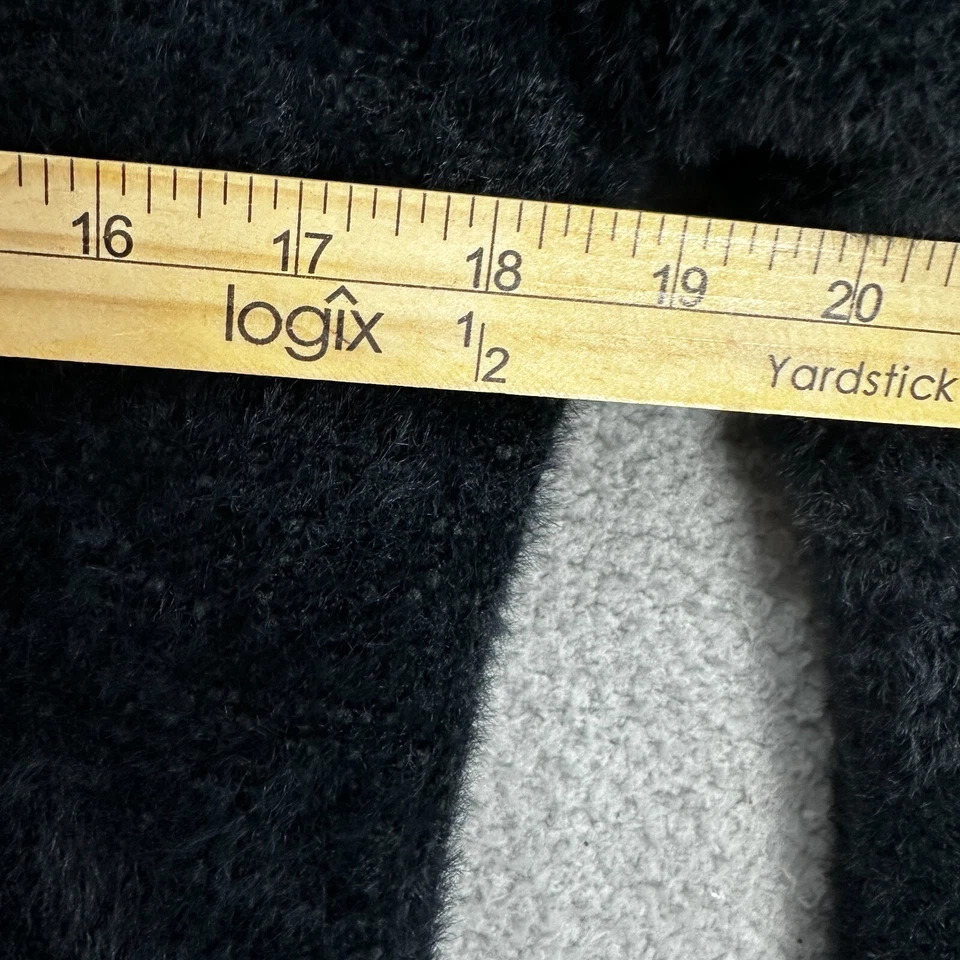 Banana Republic свитер платье маленький S черный пушистый воротник минималистский шик - Изображение 3 из 4