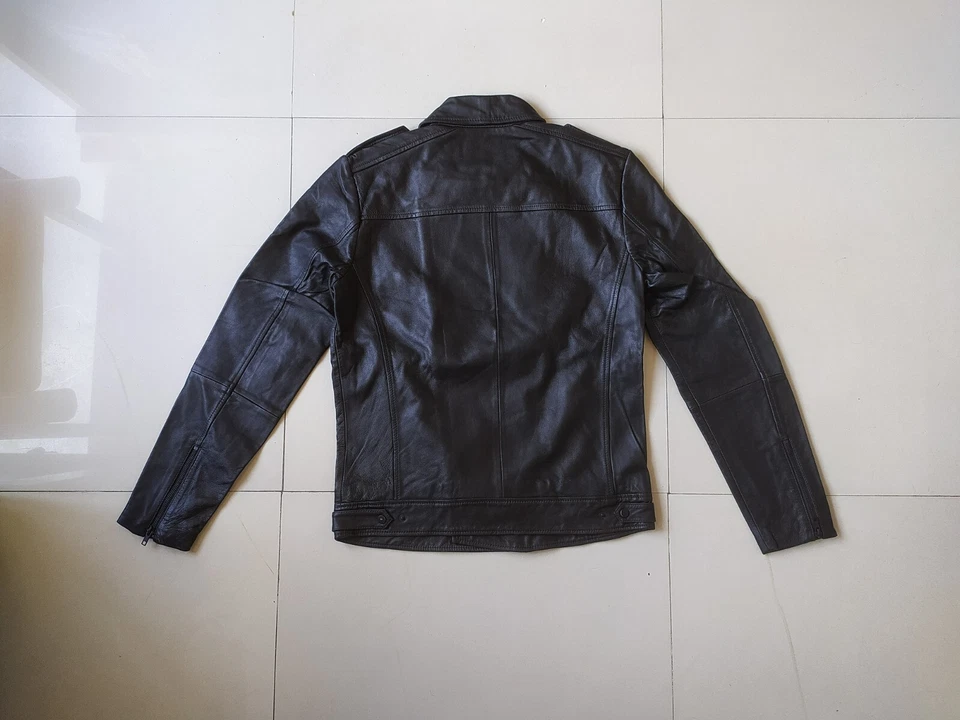 ASOS Men's Leather Biker Jacket $250 WORLWIDE SHIPPING - Image 2 of 4