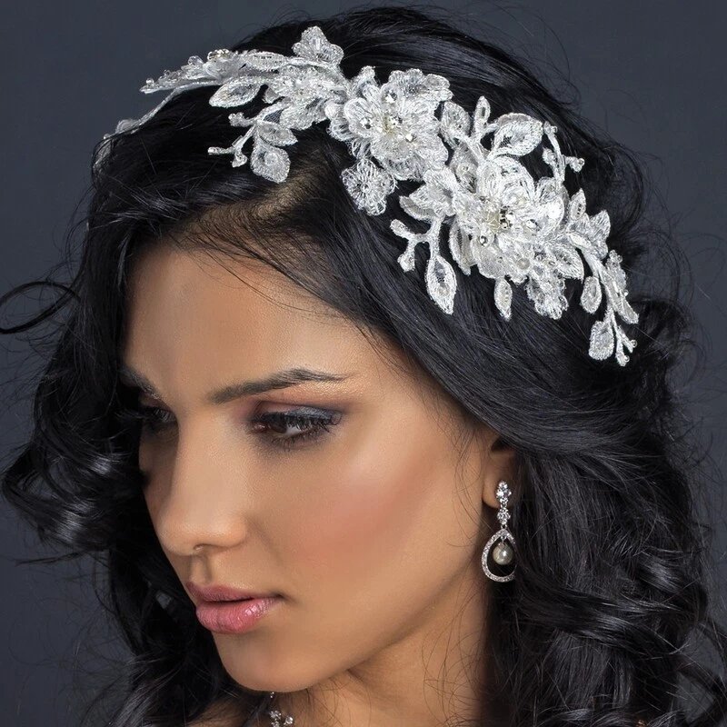 Ivory 2024 bridal headpiece