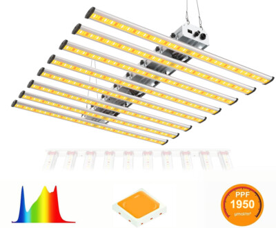 640W LED Spider Grow Light IR Vollspektrum Samsung 561C LED Dimmable Indoor Lamp