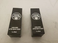 2 X Viking Revolution  After Shave Balm   Sandalwood Scent 2oz  Total  4oz