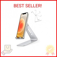 Adjustable Cell Phone Stand, OMOTON Aluminum Desktop Cellphone Stand with Anti-S