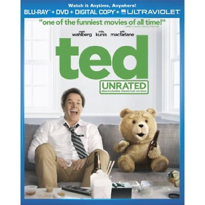 Ted (Blu-ray Disc, 2012, 2-Disc Set, Unrated Includes Digital Copy