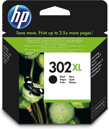 HP 302XL Nero  black CARTUCCIA ORIGINALE ALTA CAPACITÀ   F6U68AE UFFICIALE HP