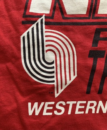 De colección Nuevo con etiquetas 1990 Portland Trail Blazers Western Conf Champions Talla XL EE. UU. NBA - Imagen 8 de 10