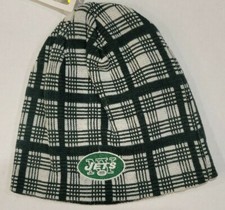 NFL New York Jets Winter Knit Hat, NEW Plaid Beanie 
