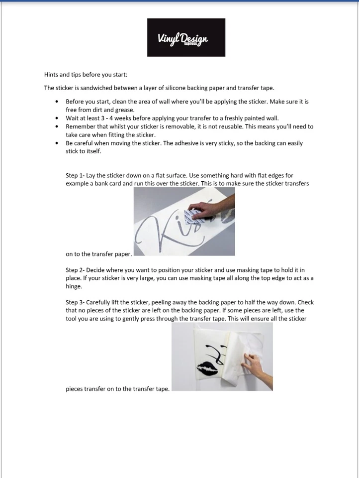 Personalised Wall Sticker Custom Stickers Vinyl Decal Design your Own Quote - Image 4 of 4