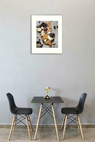 16x20 Silber Aluminium Metall Wand Bilderrahmen Konvolut 11x14 Foto Echtglas - Bild 3 von 7