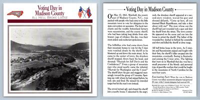 All Hell Broke Loose - Voting Day In Madison County - Crisis - Civil War Card