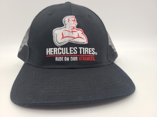 Hercules Tires "Ride On Our Strength" Mesh Trucker Snapback Hat Cap Men Black - Picture 2 of 12