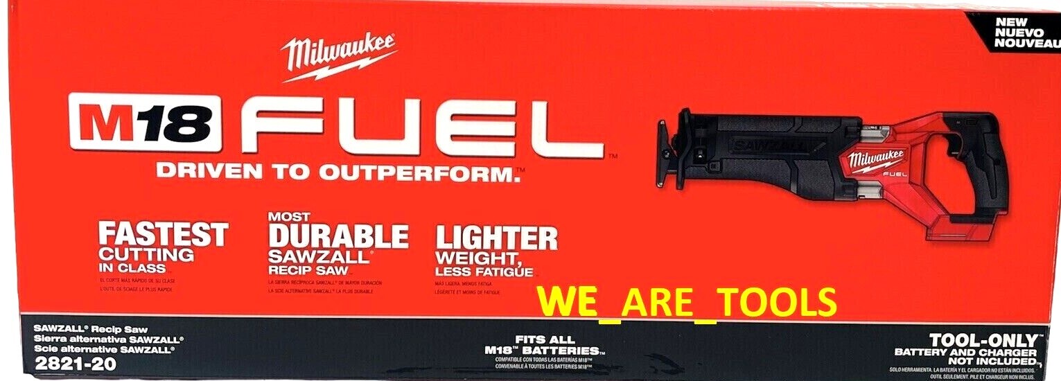 NEW IN BOX Milwaukee FUEL 2821-20 M18 18V Brushless Reciprocating Saw Sawzall