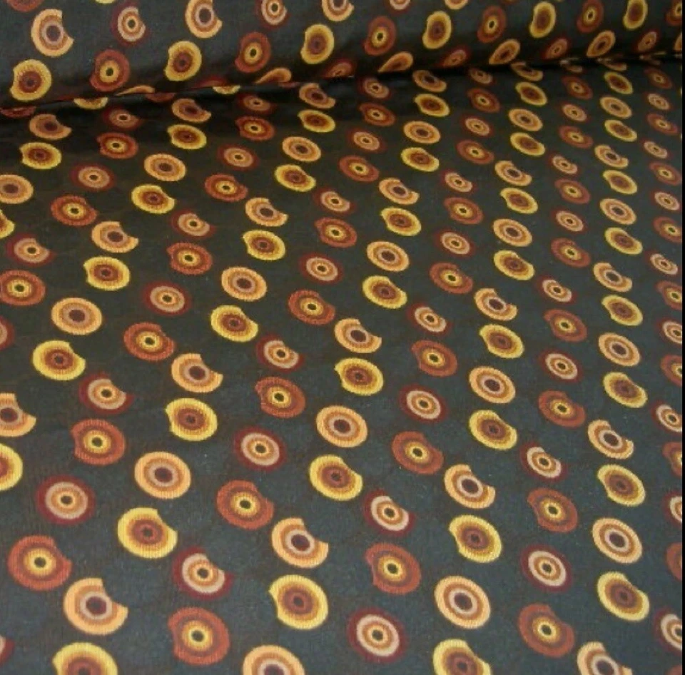 1.75 Yards Retro 45 RPM Color Havana Vintage Style Fabric - Image 2 of 4
