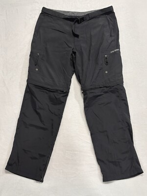 Alpine Design Men Cargo Belted Convertible Outdoor Pants, L, Gray, 270GW5K974