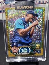 SP Variation Julio Rodriguez 2023 Topps Chrome Rookie Cup GOLD SPECKLE Refractor
