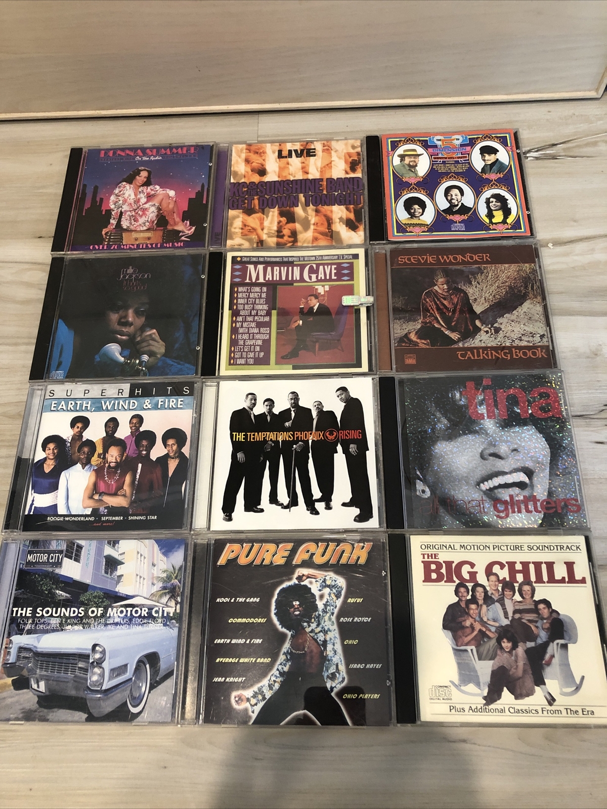 60s 70s R&B Funk CD LOT 12 Marvin Gaye Donna Summer Stevie Wonder Millie Jackson