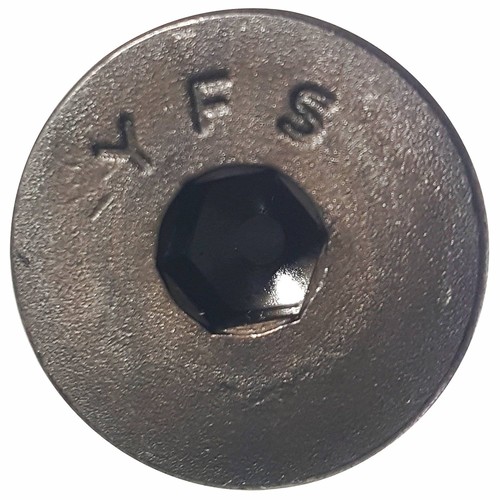 Tornillos de tapa de cabeza plana de 6-40 x 1/2" grado 8 acero óxido negro cantidad 100 - Imagen 7 de 7