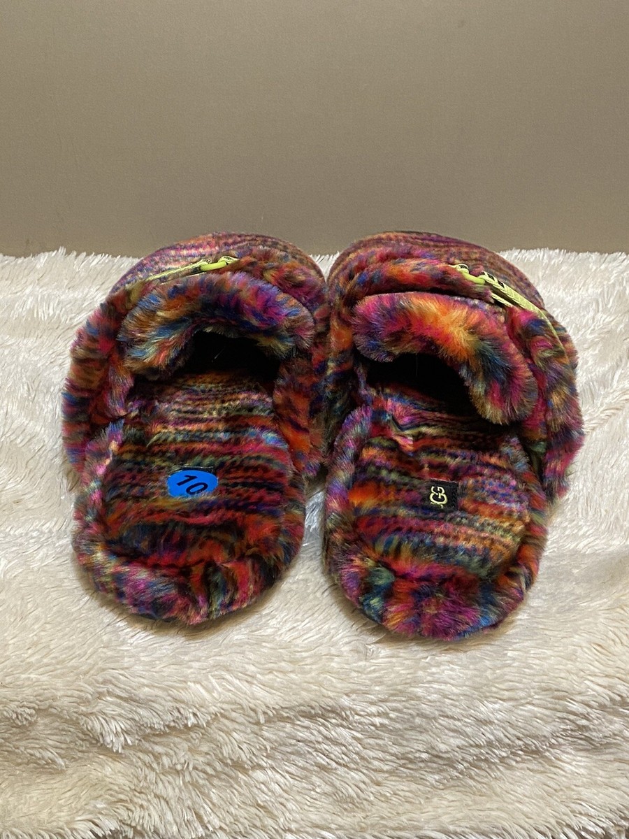 UGG Men\'s Fluff It Pixelate Faux Fur Slippers Size 9 s-l400.jpg main image 3