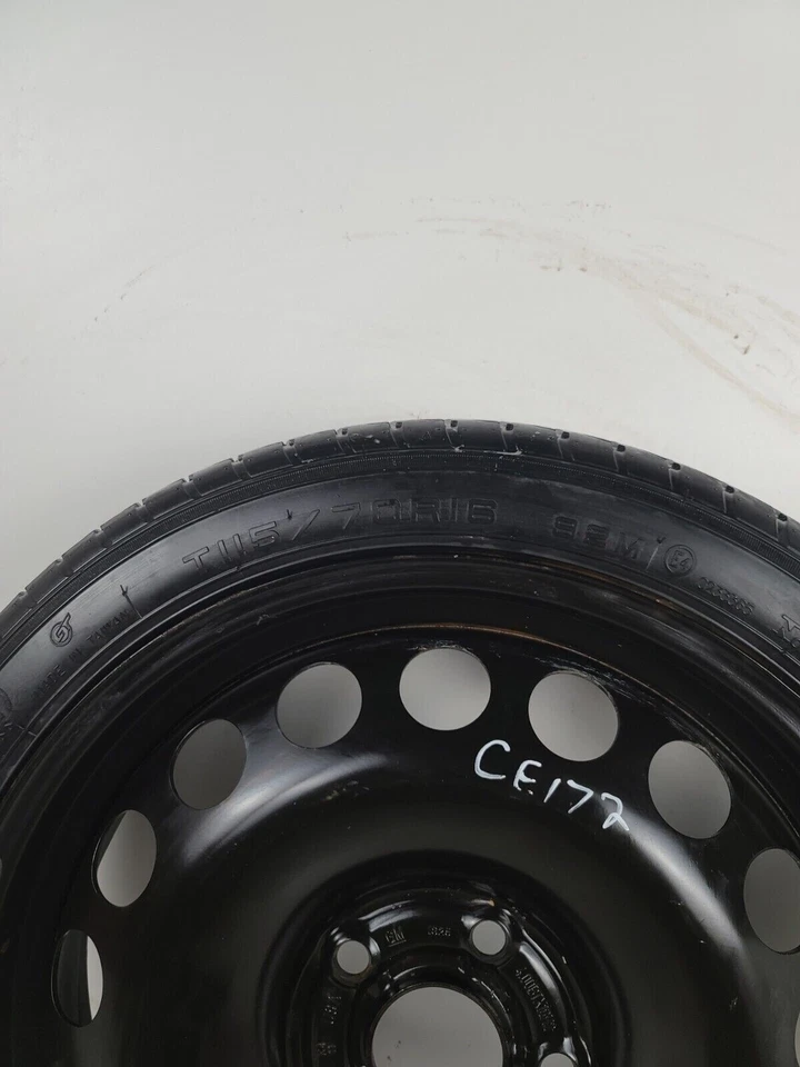 Neumático de repuesto con kit Jack 16" para Chevrolet Volt 2016-2019 OEM genuino Donut Foto 4 de 4