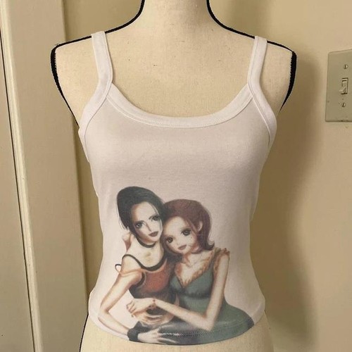 y2k Retro Anime Print Top Vintage Damen T-Shirt S, M, L Punk Streetwear Female - Bild 9 von 10