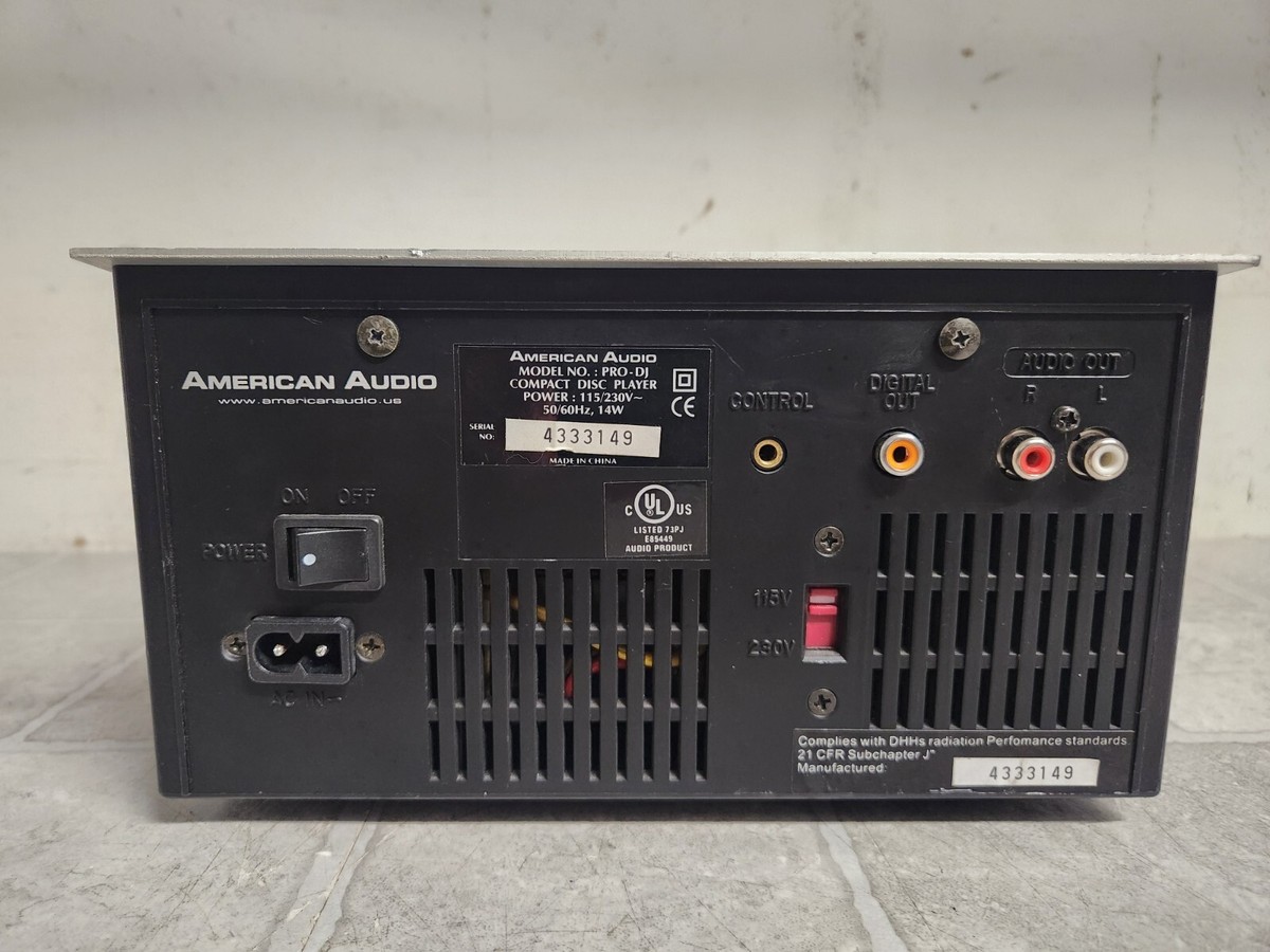 American Audio PRO-DJ Compact Disc Changer | eBay