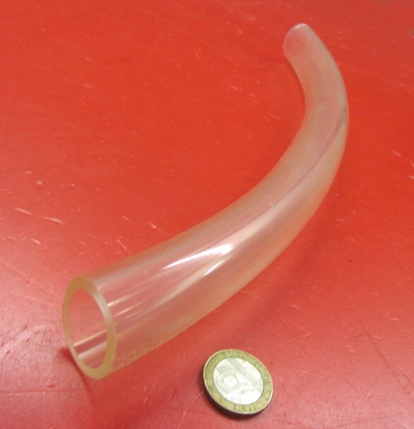 Tuyau En Caoutchouc Latex Naturel Amber - Dimensions 1 1/8" OD, 7/8" ID, Paroi 1/8", Longueur 5 Pieds, Souplesse Shore A35