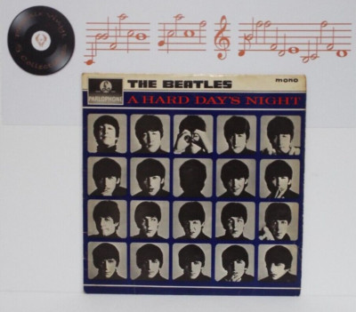 The Beatles A Hard Day's Night Vinyl LP 3N 3N 1st Pressing - EX