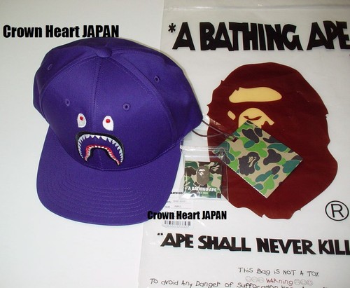 New A BATHING APE SHARK SNAPBACK CAP 
