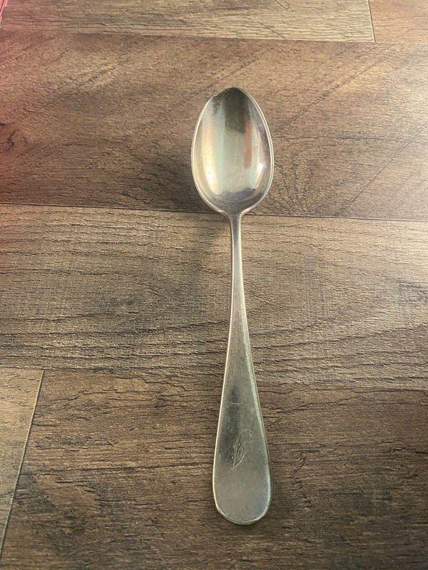 Gorham Co Silverplated Teaspoon Monogrammed Unknown Pattern Plain 