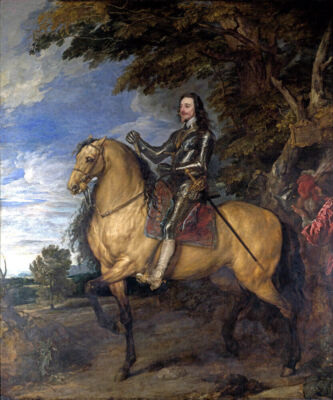 #ad #ad CHARLES I ON HORSEBACK ENGLAND MONARCH HORSE PAINTING BY ANTHONY VAN DYCK REPRO $32.50