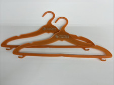 Vintage Hoteles Fiesta Americana Hangers Set of Two Orange Plastic