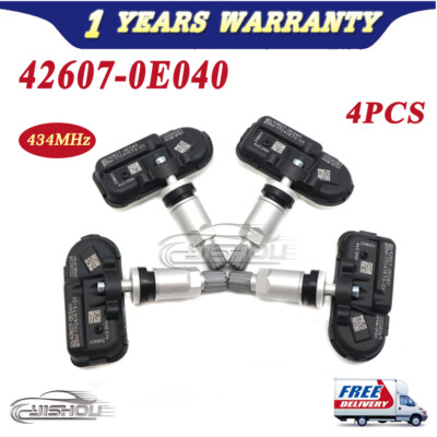 4xTPMS Tire Pressure Sensor For Toyota Sienna highlander 2021 434MHz 42607-0E040