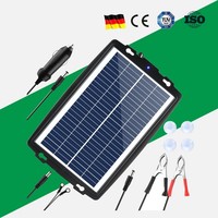 10W Solarpanel 12V Solar LadegeräT Autobatterie ErhaltungsladegeräT FüR Auto Bo