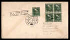 Mayfairstamps Ireland FDC 1949 block to Weehawken NJ USA First Day Cover aaz_670