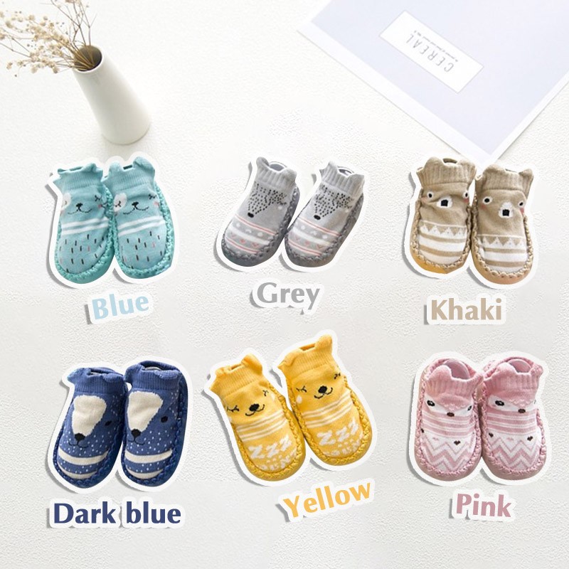 SAOLA Calze bambino con suola a pois in gomma antiscivolo suola morbida carino cartone animato pavimento CBNB