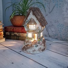 Pottery Traditional Cottage Night Light Mood Lighting Cottage Core Whimsical