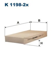 Innenraumfilter Partikelfilter K 1198-2x FILTRON für HONDA CIVIC VII Hatchback