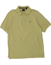 IZOD Mens Polo Shirt Medium Green Cotton BJ13