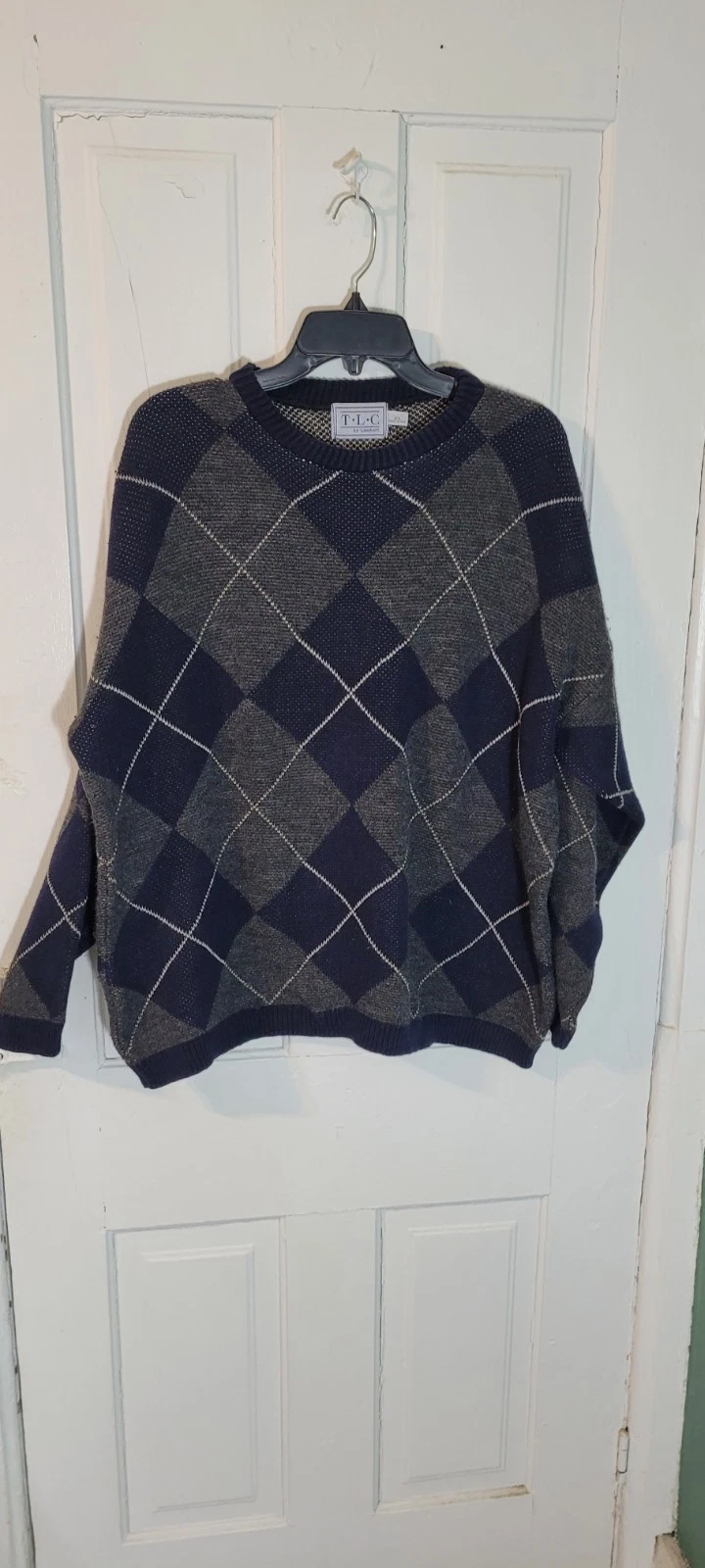 T.L.C. By Lambert XL Mens Vintage Knit Pullover Wool Blend Sweater Made In U.S.A