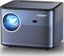 Auto Focus/Keystone ProjectoProjector 4K Support with WiFi Bluetooth, VIZONY Q8