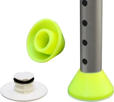 Walker Glides, Walker Glide Caps, Walker Slides, Rubber Tips, Yellow, 2 Count