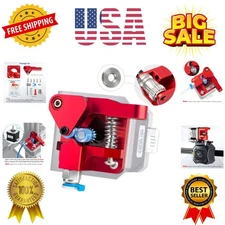 Dual Gear Ender 3 Extruder with Two Washers Metal Drive Feeder Upgrade Kit Co...